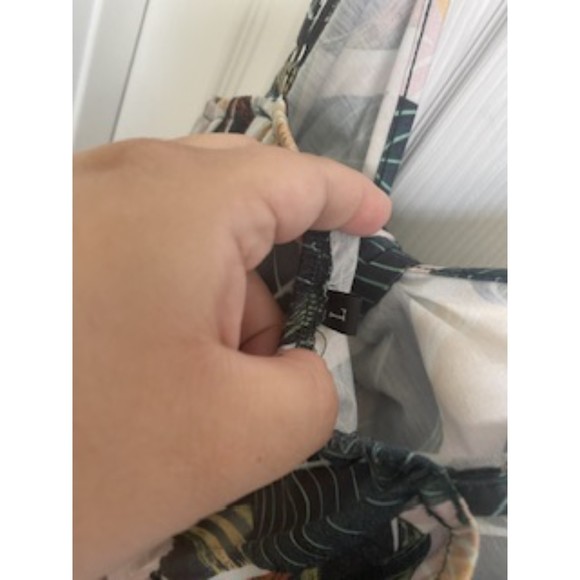 JUNGLE LEAF MIDI DRESS, SZ L - Picture 3 of 6